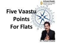 Five Point Vaastu For Flats