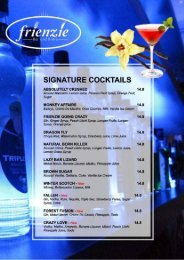 Signature Drinks