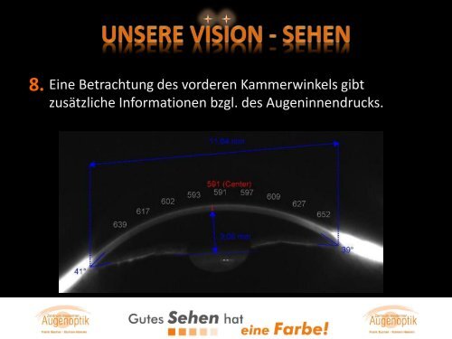 Unsere Vision - Sehen - Sehanalyse