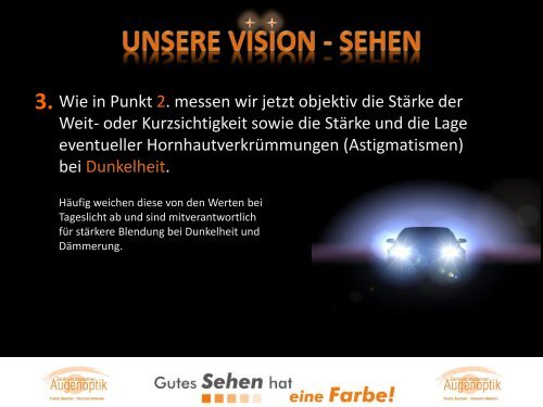 Unsere Vision - Sehen - Sehanalyse