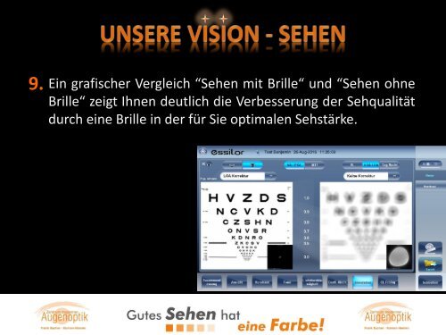 Unsere Vision - Sehen - Sehanalyse