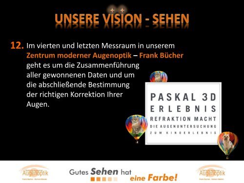 Unsere Vision - Sehen - Sehanalyse