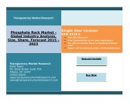 Phosphate Rock Market Segment Forecasts up to 2023, Research Reports