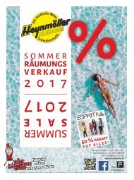 Sommer-Räumungsverkauf 2017