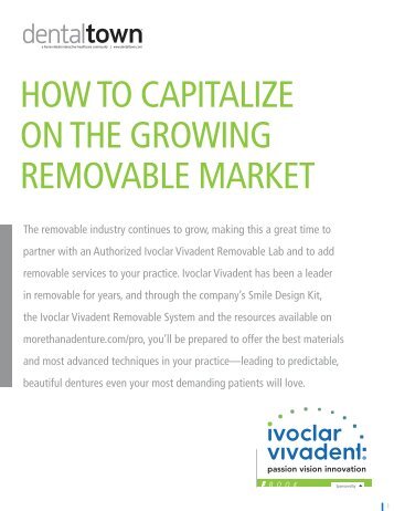 Dentaltown: How to Capitalize on the Growing Removable Market