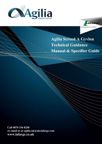 lafarge agilia Technical Guidance, Manual & Guide