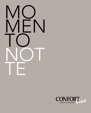 CONFORT LINE_CATALOGO_MOMENTO_NOTTE