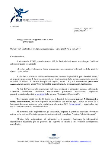 nota contratto lavoro occasionale