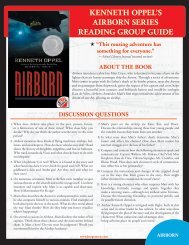 Kenneth oppel's airborn series reading group guide