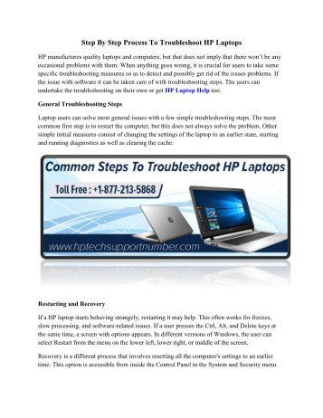 Step By Step Process To Troubleshoot HP Laptops