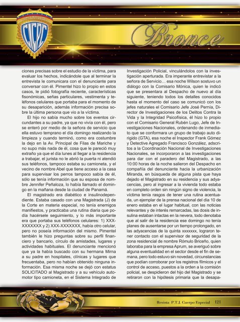 Revista P.T.J. Cuerpo Especial