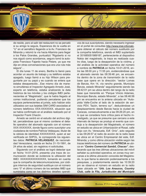 Revista P.T.J. Cuerpo Especial