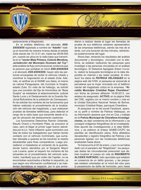 Revista P.T.J. Cuerpo Especial