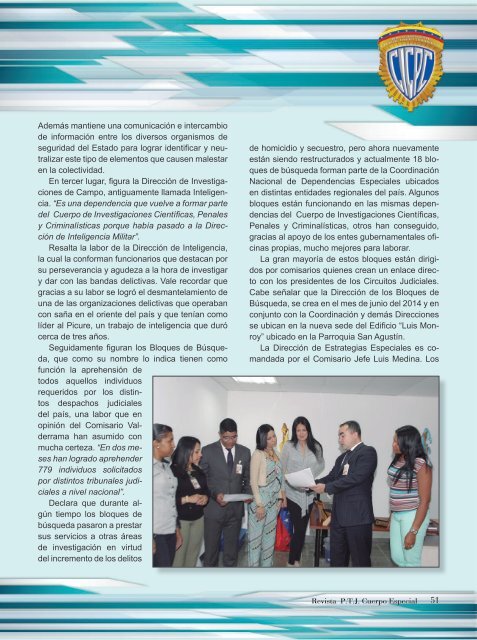 Revista P.T.J. Cuerpo Especial