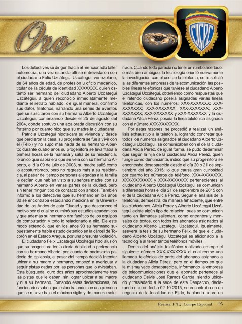 Revista P.T.J. Cuerpo Especial