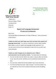 SLT Sample assessment letter Plain English