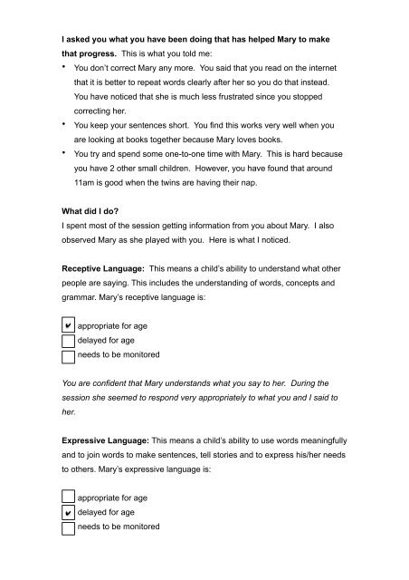 SLT Sample assessment letter Plain English