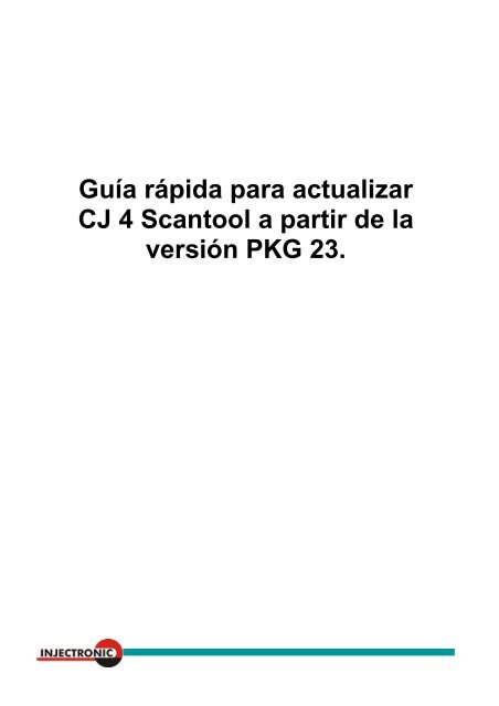 Instrucciones para actualizar CJ 4 por medio de SD card