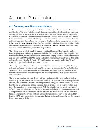 4. Lunar Architecture - NASA