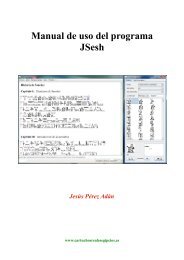 Manual de uso del programa JSesh