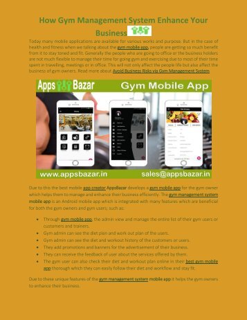 How Gym Management System Enhance Your Business