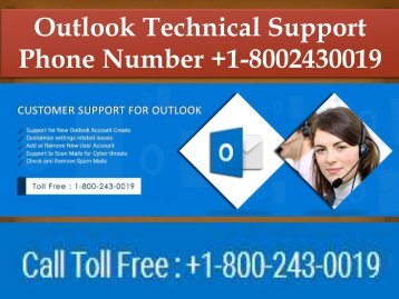 Outlook Technical Support Phone Number +1-8002430019
