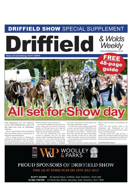 1 Driffield Show preview supplement