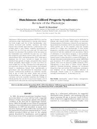 Hutchinson-Gilford progeria syndrome: Review of the phenotype