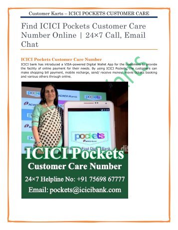 ICICI Pockets Customer Care Number