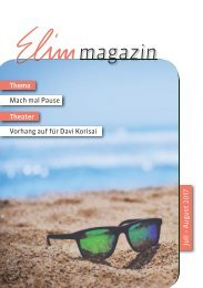 Elim Magazin Juli / August 2017
