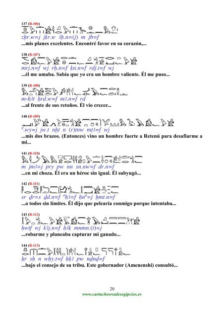 Autobiografia de Sa-nehet (traducción)