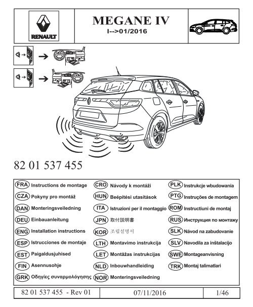 sensori parcheggio posteriori m4