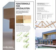 FENSTERHOLZ FÜR SPEZIALISTEN - Niedermann - Holz