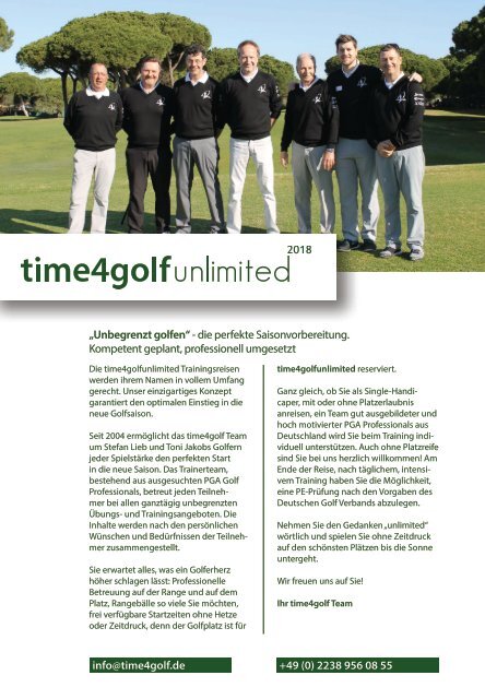 time4golfunlimited Flyer-2018
