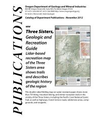 Publications Catalog - Oregon Department of Geology and Mineral ...