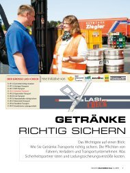 GETRÄNKE RICHTIG SICHERN - BGL