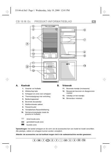 KitchenAid 2 FCI-46 - 2 FCI-46 NL (853976518070) Scheda programmi