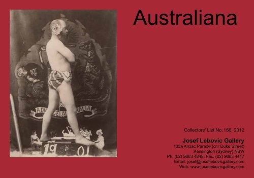Australiana - Josef Lebovic Gallery