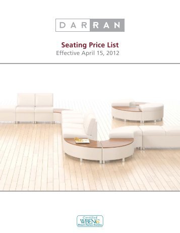 Seating Price List - DARRAN Furniture Industries