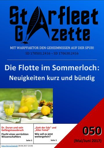 Starfleet-Gazette, Ausgabe 050 (Mai/Juni 2017)