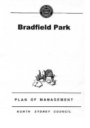 bradfield park plan of management foreword - North Sydney Council