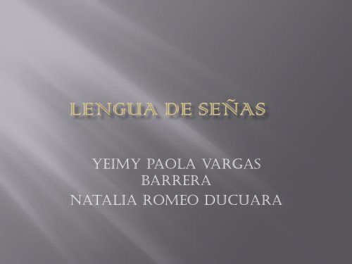 Lengua de señas