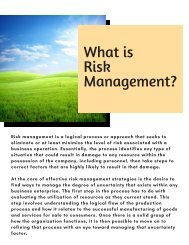 What is Risk Management