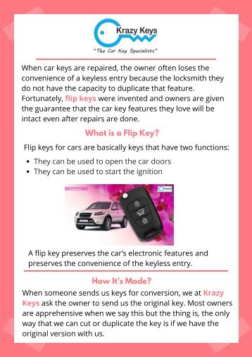 What is a Flip Key-