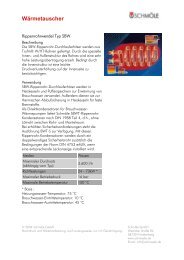 Wärmetauscher - Schmöle GmbH