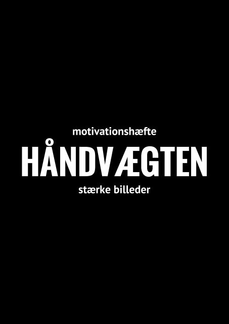 Håndvægten.dk motivationshæfte