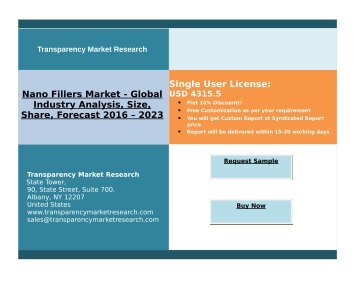 Nano Fillers Market - Global Industry Analysis By 2023