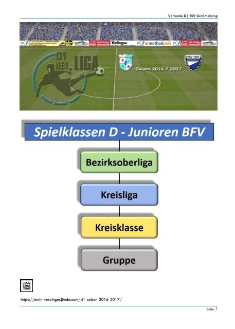 Jahrbuch_D1 TSV Großmehring 2016/2017