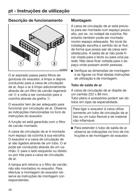 Miele DUU 1000-1 - Istruzioni d'uso/Istruzioni di montaggio