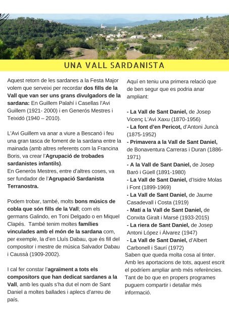 revista cercavial, sardanes i feixina 2017